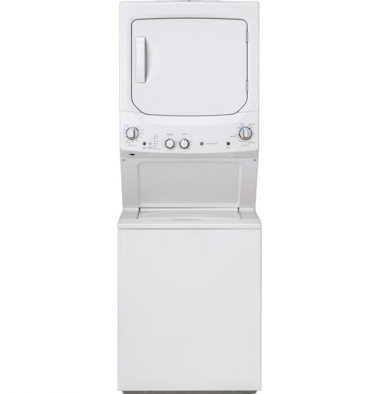 GE Unitized Spacemaker 3.8 cu. ft. cap Washer w/ SS Basket & 5.9 cu. ft. cap Electric Dryer