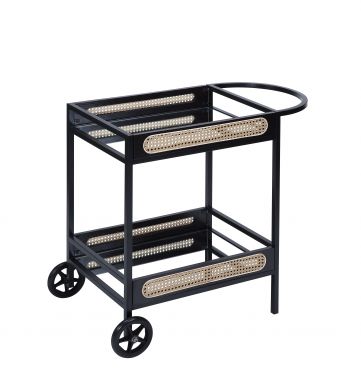 Colson 33"L Serving Cart (Black Finish )