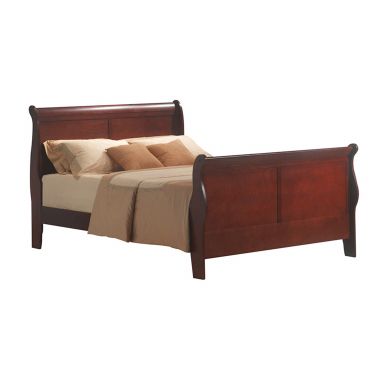 Louis Philippe III Wooden Teenager Twin Bed (Cherry)