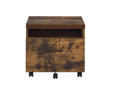 Bob 19"L File Cabinet (Weathered Oak & Black)