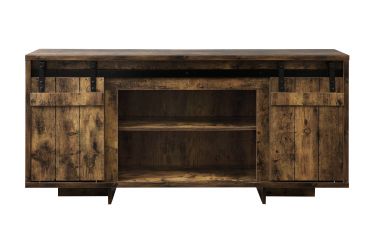 Bellarosa 60"L Rectangular TV Stand (Same LV01441) (Rustic Oak)