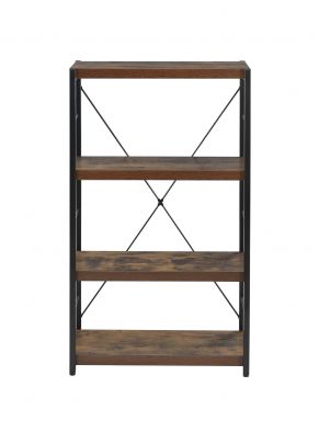 Bob 24"L Bookshelf (Weathered Oak & Black)
