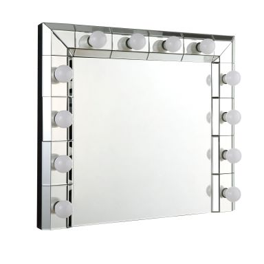Dominic 32"L x 28"H Rectangular Accent Mirror (Mirrored)