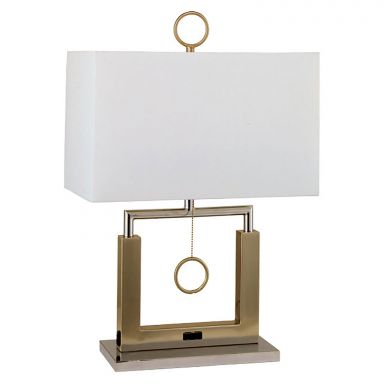 17"H Steel Table Lamp