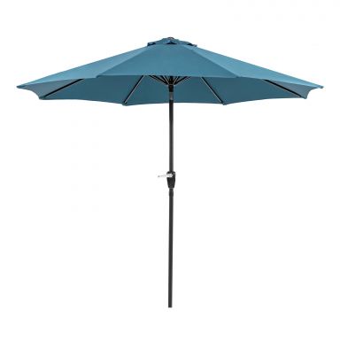 9' Outdoor Umbrella w/ Auto Tilt, Blue
