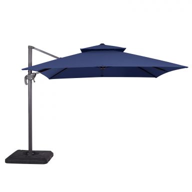 10' Square Umbrella, Double Top, Navy