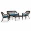 4 Pc. Wicker Conversation Set (9 Pack)
