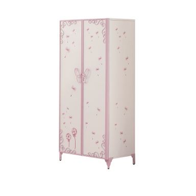 Priya II 32"L Wardrobe (White & Light Purple)