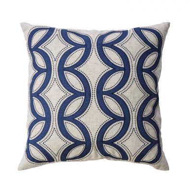 20" X 20" Pillow, Natural & Indigo (2/CTN)