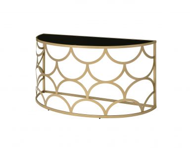 Altus 54"L Rectangular Console Table (Gold Finish)