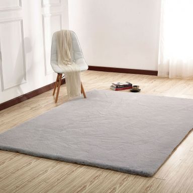 5' X 7' Area Rug, Silver