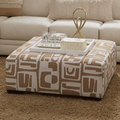 Ottoman, Ivory/Tan