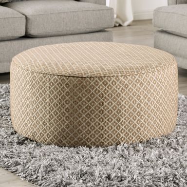Ottoman, Gray/Gold