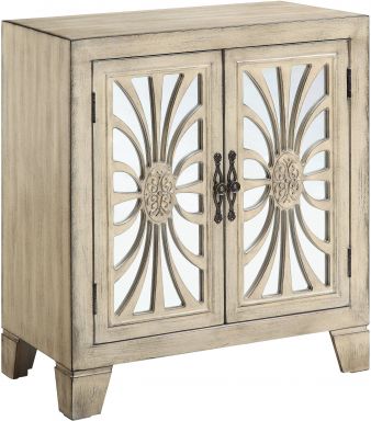 Nalani Rectangular Console Table (Antique White Finish)