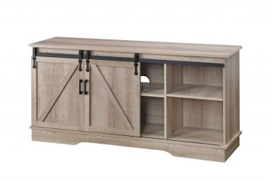 Bennet 58"L Rectangular TV Stand (Gray Finish)