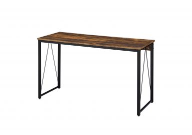 Zaidin 47"L Writing Desk (Weathered Oak & Black Finish)