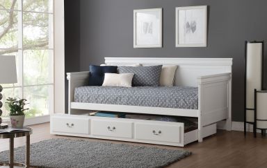 Bailee Wooden Teenager Daybed (Twin) (White)