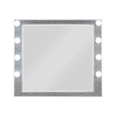 Sliverfluff 41"L x 36"H Rectangular Mirror w/Light (Mirrored & Champagne Finish)