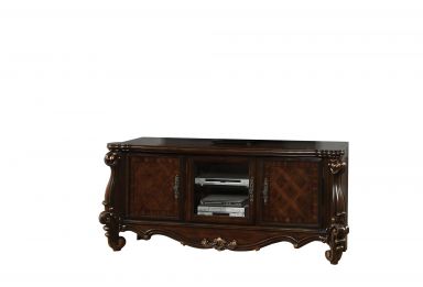 Versailles 74"L Rectangular TV Stand (Cherry Oak)