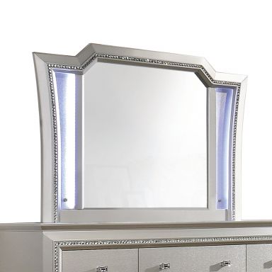 Kaitlyn 51"L x 38"H Rectangular Mirror w/LED (LED & Champagne)
