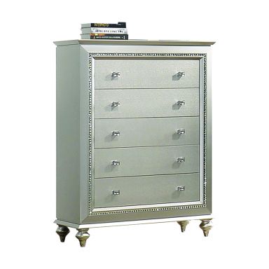 Kaitlyn 38"L 5 Drawers Chest (Champagne)