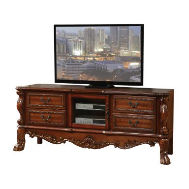 Dresden 79"L Rectangular TV Stand (Cherry Oak)