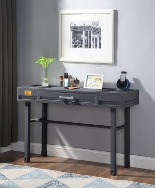 Cargo 47"L Vanity Desk (Gunmetal)