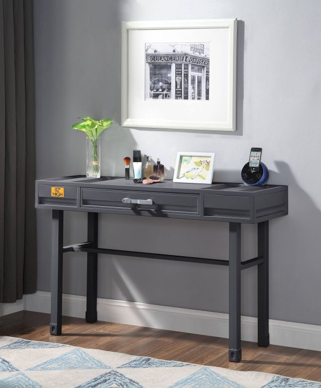 Cargo 47"L Vanity Desk (Gunmetal)