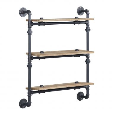 (Oak & Sandy Black Finish)