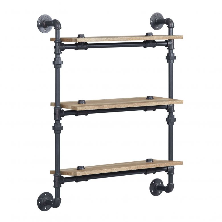(Oak & Sandy Black Finish)
