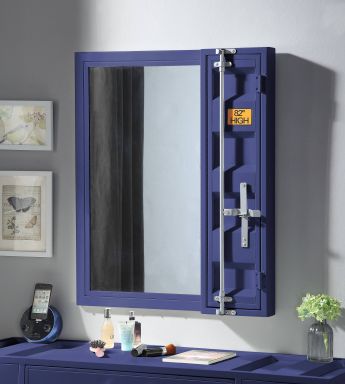 Cargo 26"L x 32"H Rectangular Vanity Mirror (Blue)