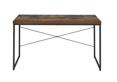 Bob 47"L Writing Desk(Same AC00906) (Weathered Oak & Black)