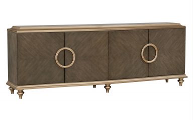 Ashtin 94"L Console Cabinet (Brown Finish)