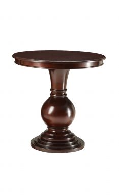 Alyx 26"Dia Round Accent Table (Espresso)