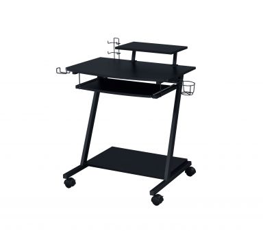 Ordrees 28"L Gaming Desk (Black Finish)