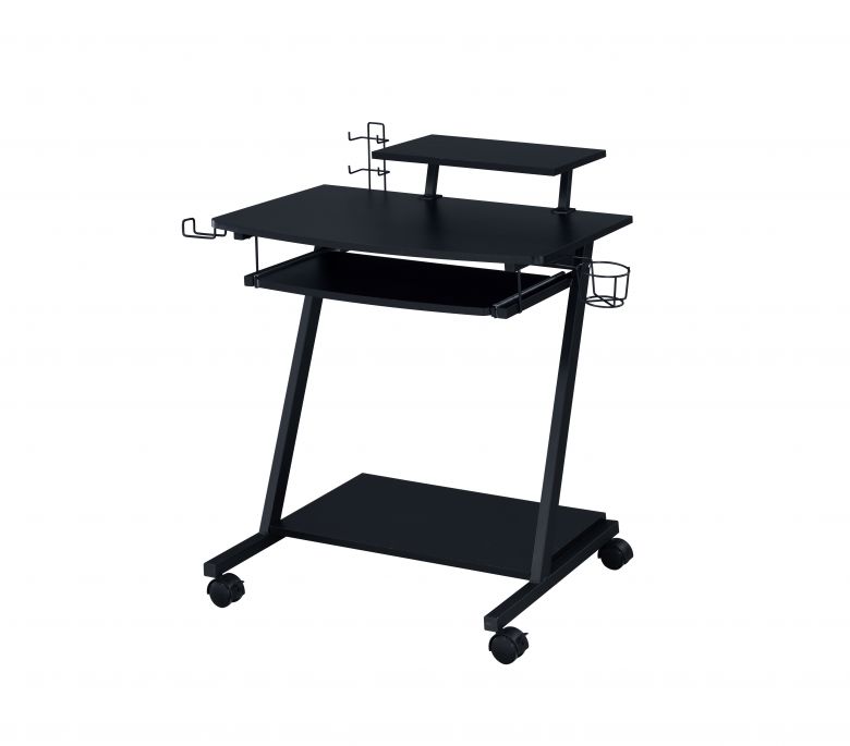 Ordrees 28"L Gaming Desk (Black Finish)
