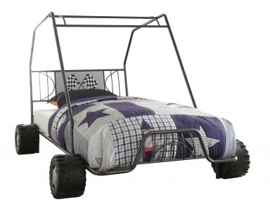 Xander  Teenager Twin Bed (Gunmetal Go Kart)