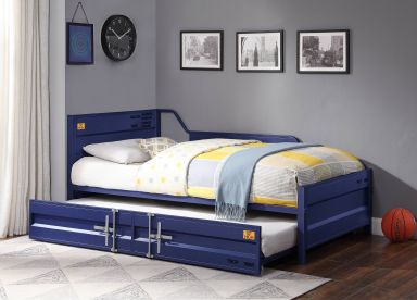 Cargo  Teenager Daybed w/Trundle (Twin) (Blue)