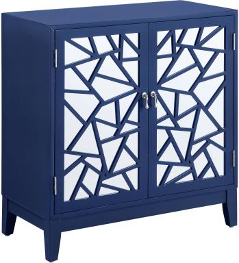 Einstein Rectangular Console Table (Blue Finish)