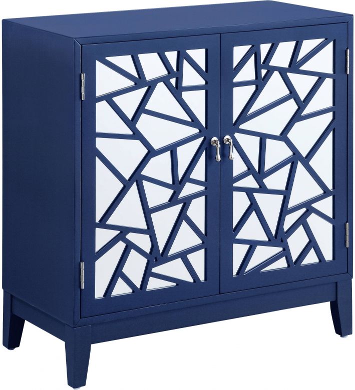 Einstein Rectangular Console Table (Blue Finish)