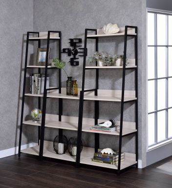 Wendral 24"L 23"L Bookshelf (Natural & Black)