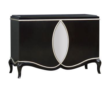 Ashor 50"L Console Cabinet (Black Finish)
