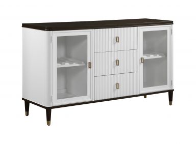 (White & Brown Finish)