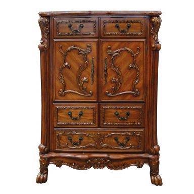 Dresden 43"L 5 Drawers Chest (Cherry Oak)