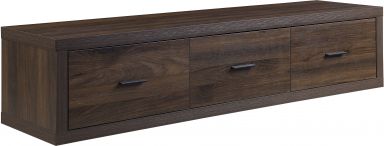Harel 3 Drawers TV Stand (Walnut Finish)