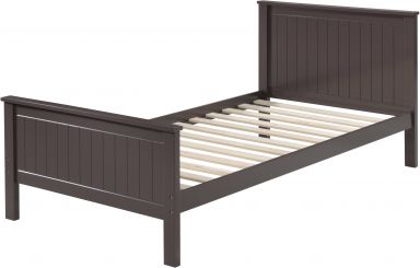 Bungalow Wooden Teenager Twin Bed (Chocolate Finish)