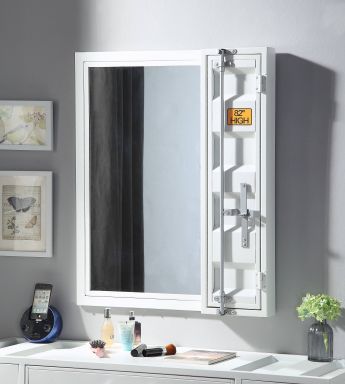 Cargo 26"L x 32"H Rectangular Vanity Mirror (White)