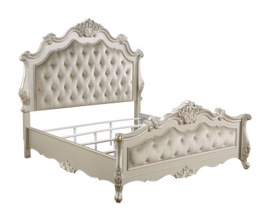 Bently Wooden Eastern King Bed (Champagne Finsih)