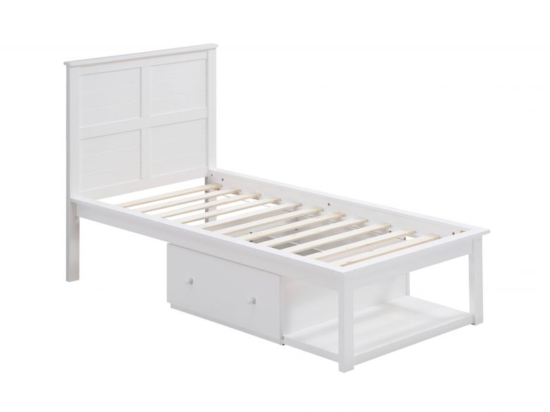 Iolanda 2 Drawers Twin Bed (White Finish)