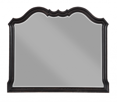 Chelmsford 46"L x 39"H Arched Mirror (Black Antique Finish)